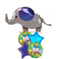 Jungle Safari Animal Elephant Birthday Balloon Bouquet