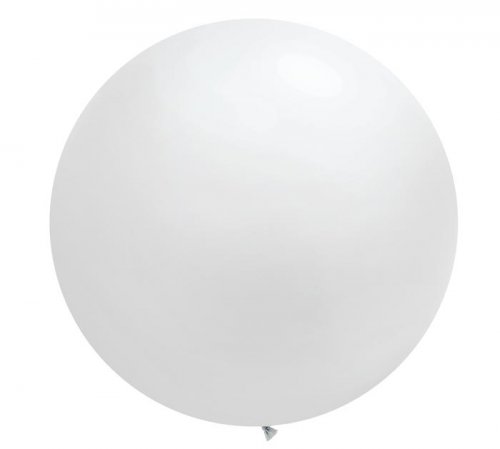 White Jumbo Round Shape Helium Latex Balloon