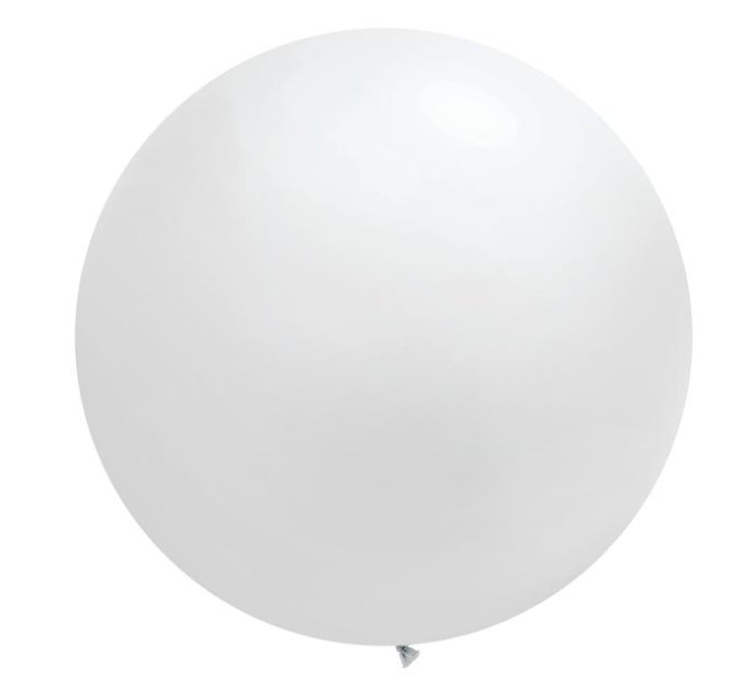White Jumbo Round Shape Helium Latex Balloon Singapore