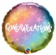 Congratulations Ombre and Star Foil Balloon