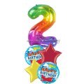 Airplane Birthday Age Balloon Bouquet
