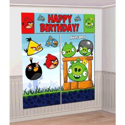 Angry Birds Giant Scene Setter Wall Decorating Kit Singapore