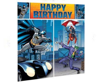 Batman Scene Setter Wall Decorating Kit Singapore