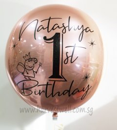 Customize Peppa 1st day ORBZ Balloon