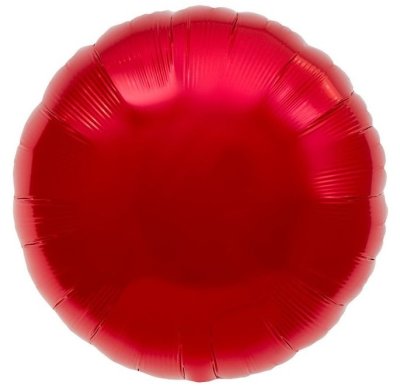 Red Round Shape Mylar Balloon Singapore