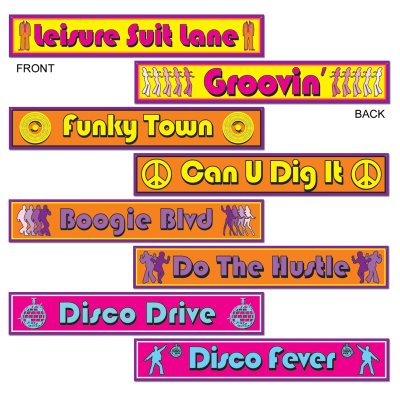 Disco Street Sign Cutouts Singapore