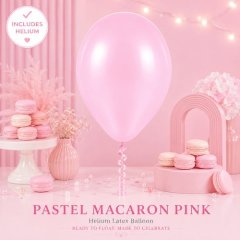 Pastel Macaron PINK Helium Latex Balloon