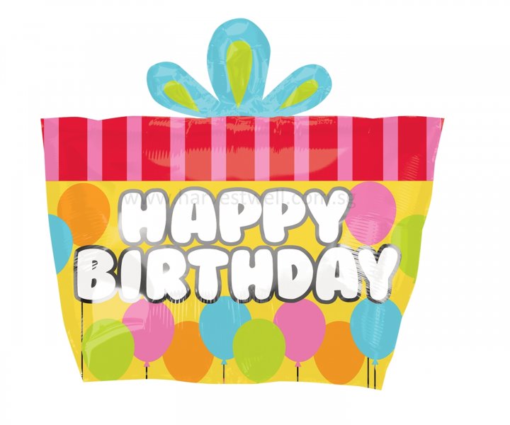 Gift Birthday JR Shape Mylar Balloon