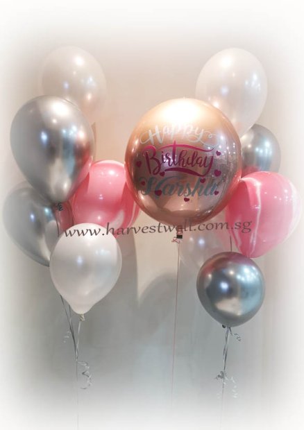 Personalize ORBZ Ombre Balloon Bundle Set Singapore