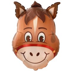 Horse Head Super Shaped Mylar Balloon