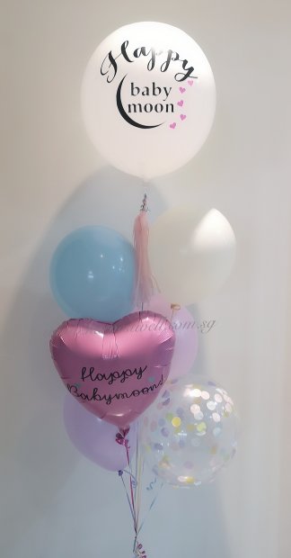 Personalised Pastel Theme Balloon Bouquet Singapore