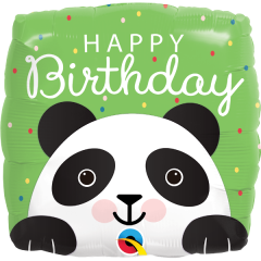 Happy Birthday Panda Mylar Balloon