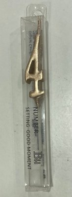 Rose Gold Number 4 Thin Birthday Candle Singapore