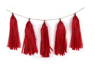 Red Tissue Tassel Garland Singapore