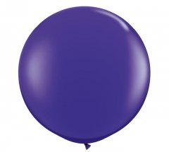 Quartz Purple Jumbo Round Shape Helium Latex Balloon