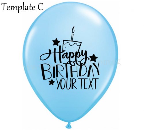 Print Name On Birthday Cake Balloon