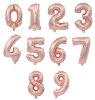 rose gold number mega balloons