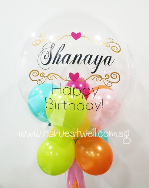 Customised Elegant Birthday Bubble Balloon Singapore