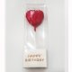 Diamond Heart Ruby Red Candle