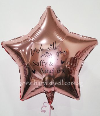 Custom Print Miss You Customized Balloon Singapore