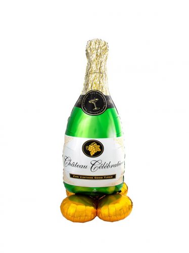 Champagne Bottle Airloonz Decoration Balloon Set