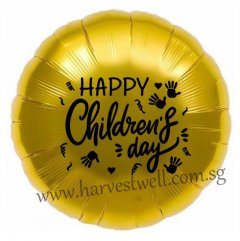 Customize Hand Print Children's Day on Foil Balloon