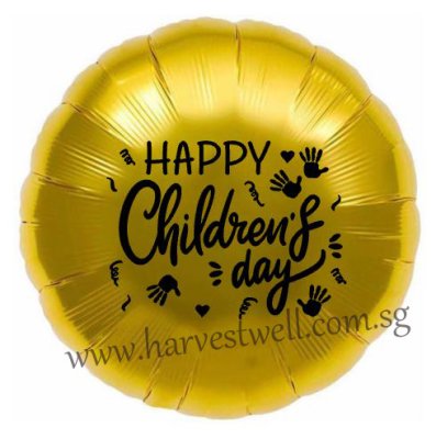 Customize Hand Print Children's Day on Foil Balloon Singapore