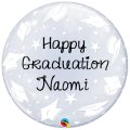 Personalised Happy Graduation Caps Bubble Balloon Singapore