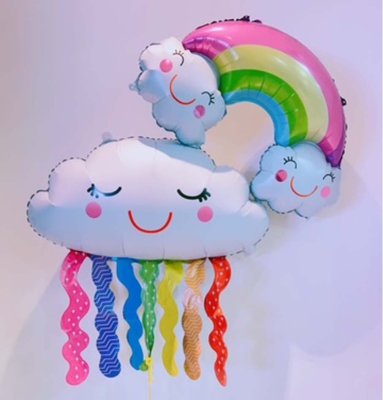 Rainbow Family Super Shape Mylar Balloon Singapore