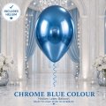 Chrome Blue Helium Latex Balloon Singapore
