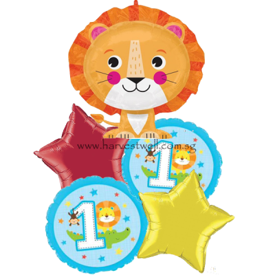 Happy 1st Lion Birthday Balloon Package Singapore
