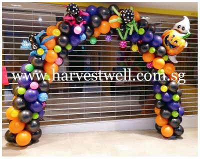 Halloween Party Balloon Arch Singapore