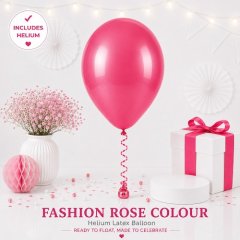 Rose Colour Helium Latex Balloon