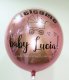 Customize Welcome Baby Light Pink ORBZ Balloon