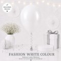 White Colour Helium Latex Balloon Singapore