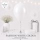 White Colour Helium Latex Balloon