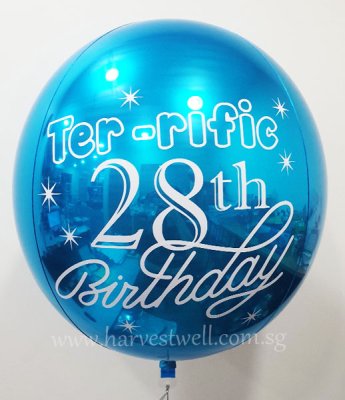 Terrific Bday Customize ORBZ Balloon Singapore