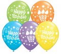 Happy Birthday Candles Lit Helium Latex Balloon
