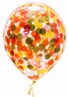 Confetti Helium Latex Balloon (Autumn)