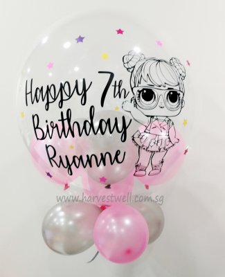 Personalised LOL Surprise! Theme Bubble Balloon Singapore