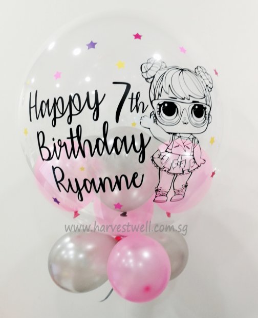 Personalised LOL Surprise! Theme Bubble Balloon Singapore