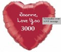 Personalize Wording on Jumbo Heart Shape Balloon