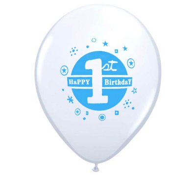 Happy 1st Birthday Helium Latex Balloon Singapore