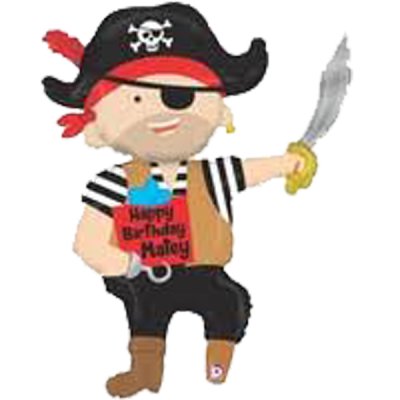 Happy Birthday Pirate Super Shape Mylar Balloon Singapore