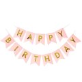 Happy Birthday Pink Jointed Banner Singapore