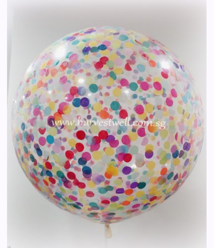 Lollipop Confetti Jumbo Helium Latex Balloon