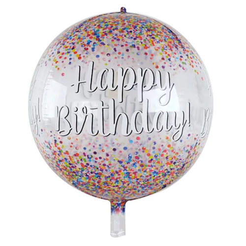 Happy Birthday Dots Bubble Balloon