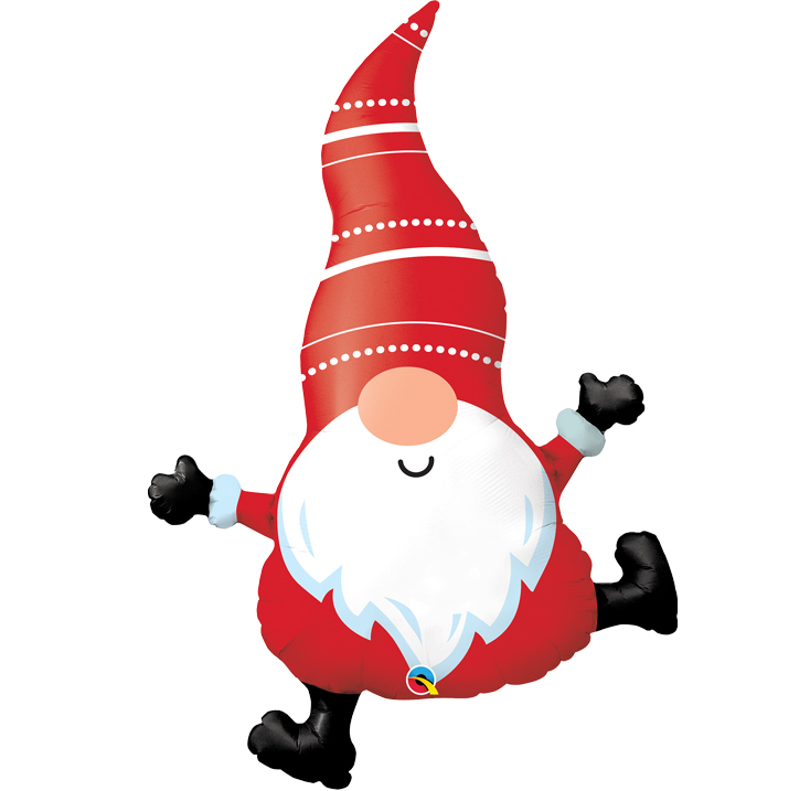 Christmas Gnome In Red Super Shape Balloon
