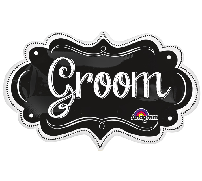 Wedding Groom Super Shape Mylar Balloon Wedding Groom Super Shape Mylar Balloon