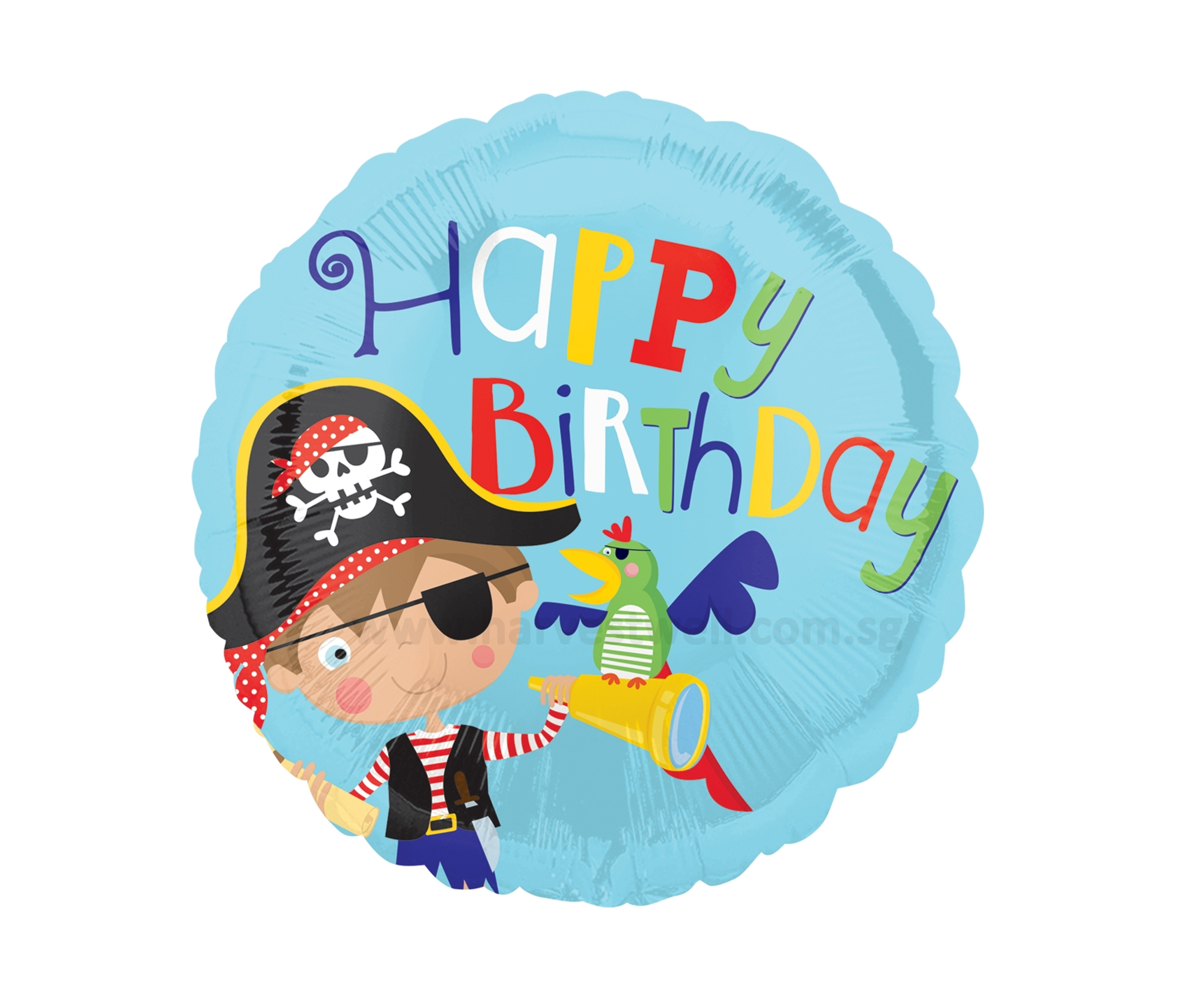 Little Pirate Happy Birthday Mylar Balloon Singapore